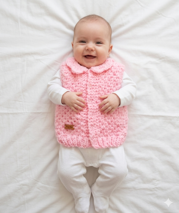 Producto - Chalequito con cuellito 0-3 meses