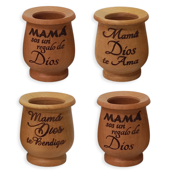 Producto - Mate De Madera Calden "Criollo" (DÍA DE LA MADRE) - (PACK X4 UNIDADES)