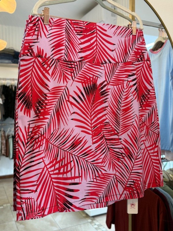 Producto - Pollera Venecia hojas (talle 8)