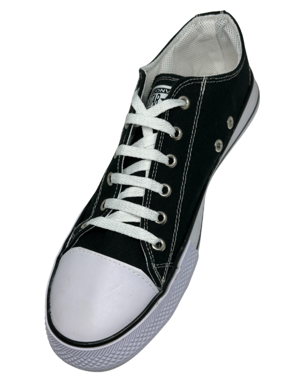 Producto - Zapatilla Negra con Puntera (Negro)