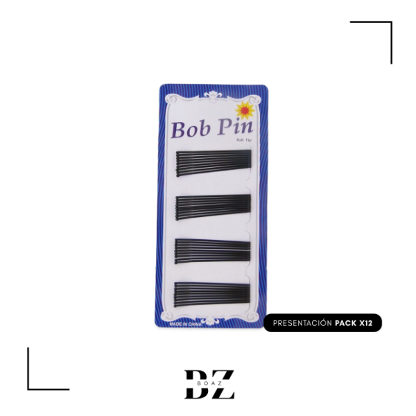 Producto - INVISIBLES BOB PIN X 36 PCS GR O 60 PCS CHICO X 12 CARD 1649-4