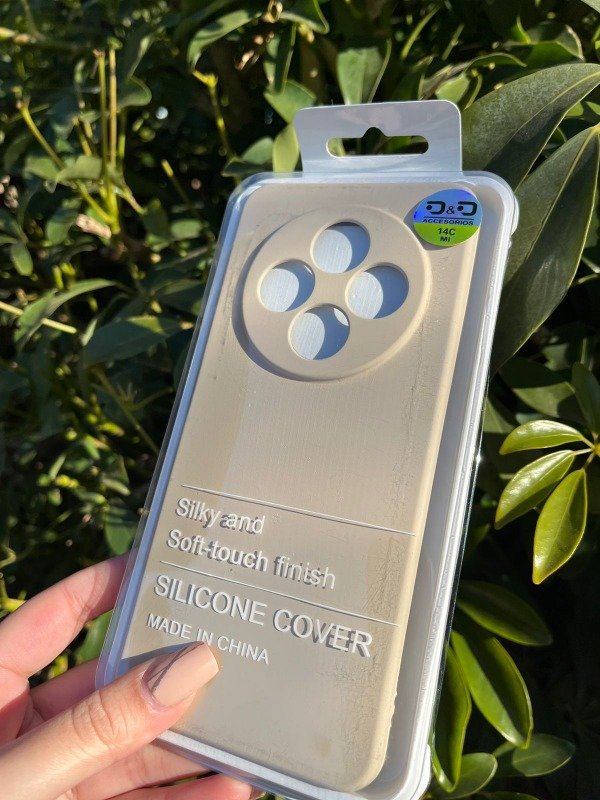 Producto - Xiaomi 14c silicona con felpa beige