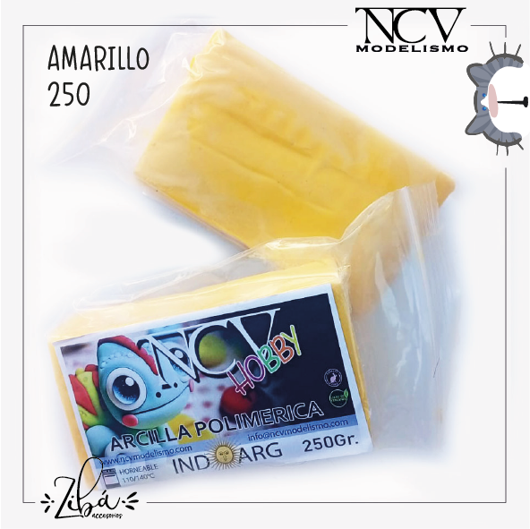 Producto - Arcilla polimérica amarilla NCV HOBBY 250gr.