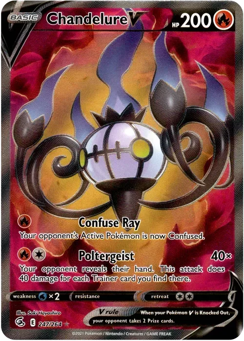 Producto - Chandelure V Full Art - 247/264 - Fusion Strike - Holo