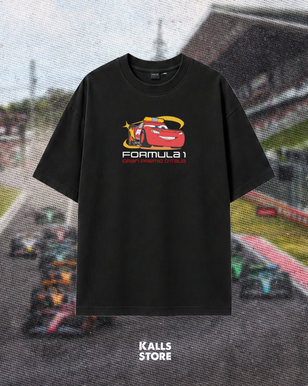 Producto - Remera oversize negra Rayo Mcqueen #gp-italia