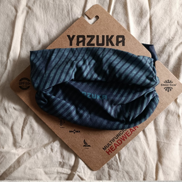 Producto - Cuellito multifunción Gris Rayitas Yazuca