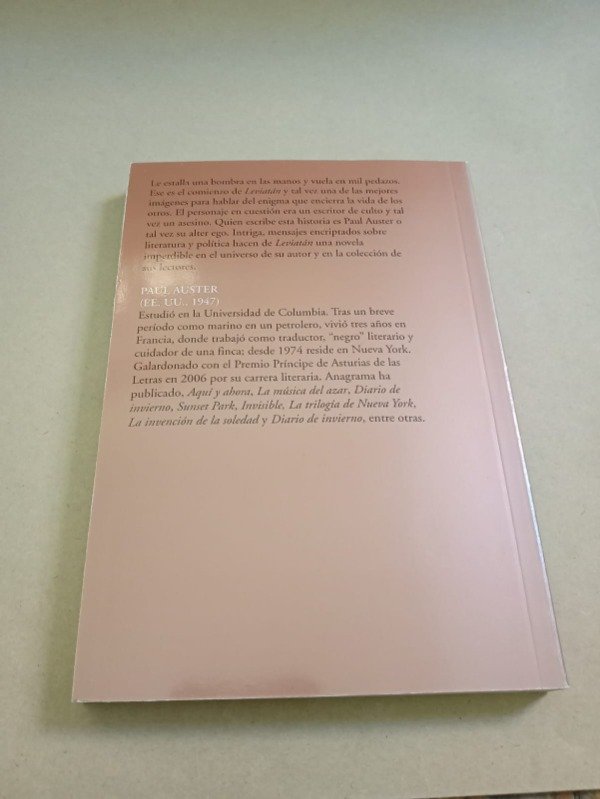 Producto - Leviatán - Paul Auster - Anagrama / Página 12 2013 - 1