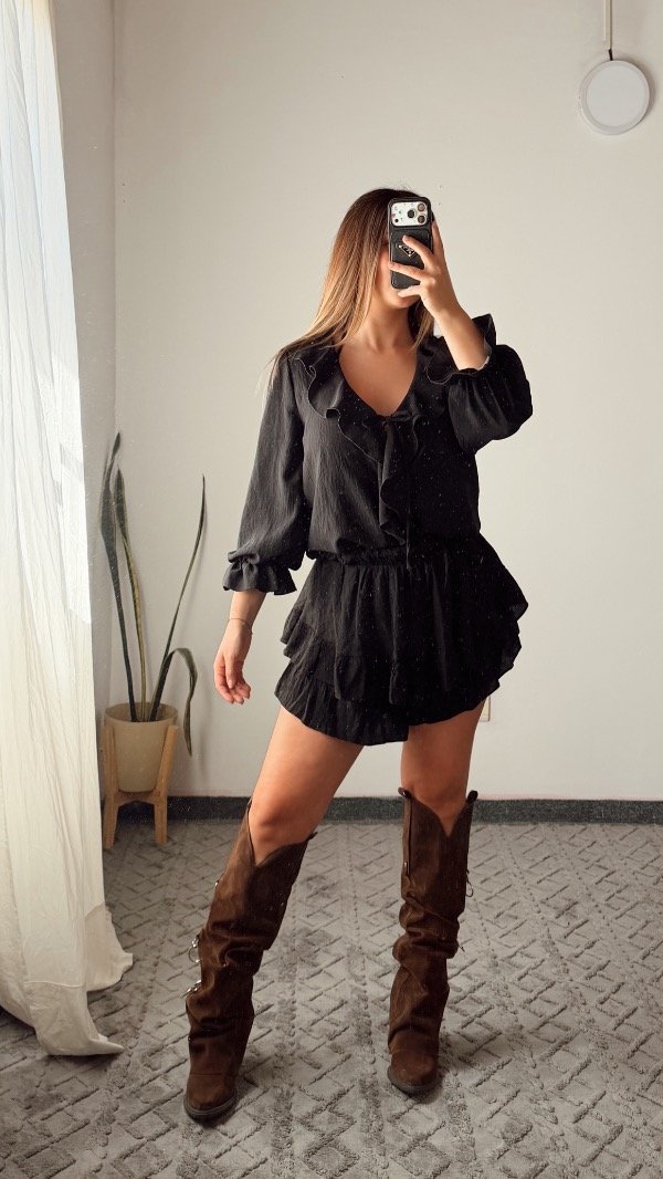 Producto - Blusa lino negra - 0