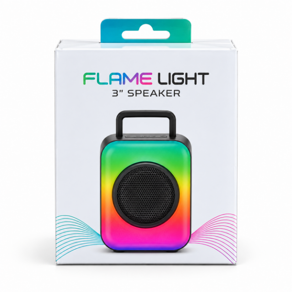 Producto - Flame Light 3 pulgadas - Parlante Bluetooth con luces LED - 0