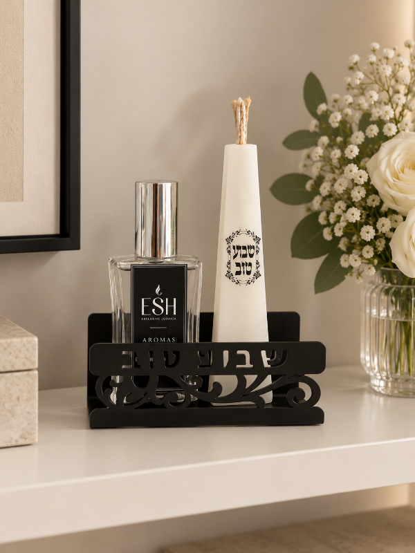 Producto - SET DE HAVDALA BASE METAL NEGRO
