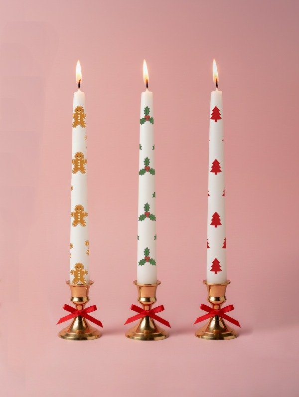 Producto - VELA DINNER CLASSIC ESTAMPADA(unidad)