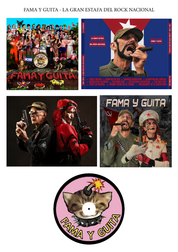 Producto - Fama y Guita "LA GRAN ESTAFA DEL ROCK NACIONAL" CD Oficial