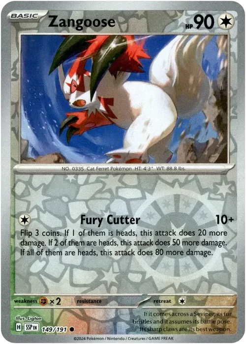 Producto - Zangoose - 149/191 - Surging Sparks - Reverse Holo