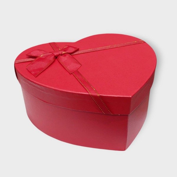 Producto - Caja corazon lazo grande rojo