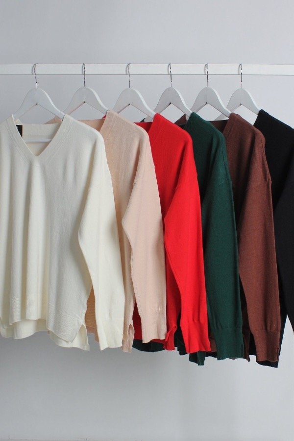 Producto - Sweater tajos laterales Pía Colorado - 4