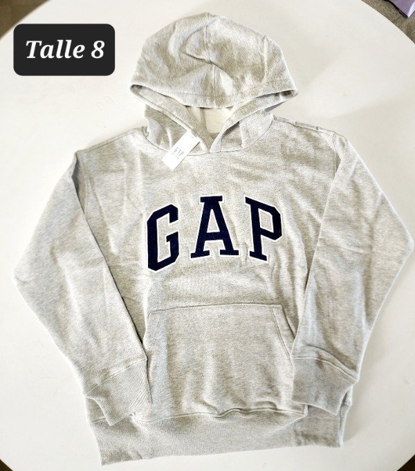 Buzo con friza Gap talle 8 gris — imagen 2