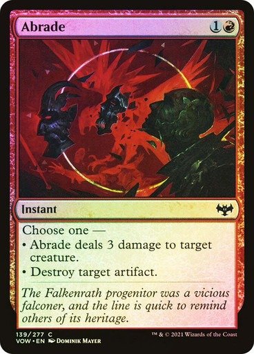 Producto - Abrade Foil  Innistrad: Crimson Vow