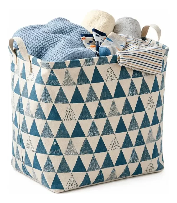 Producto - CESTO CANASTO ORGANIZADOR DE TELA PARA ROPA ESTAMPADO 43X41X49 - 2