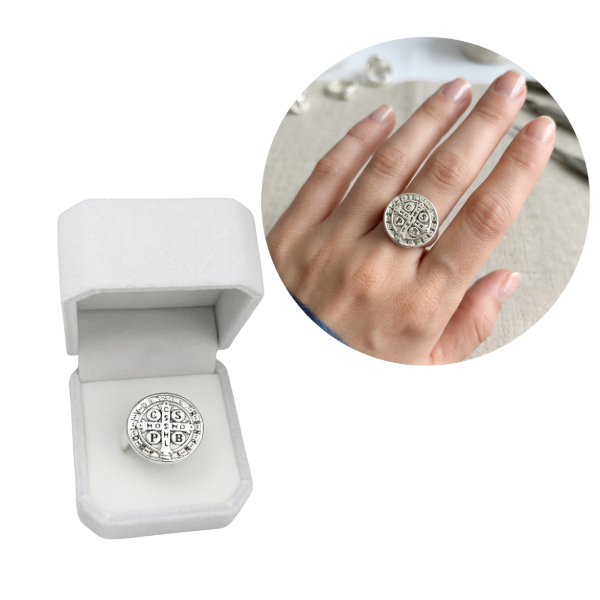 Producto - Anillo San Benito Plata Inflada 925 - 0