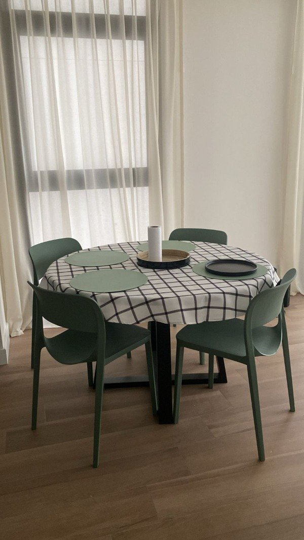 Producto - Mantel Impermeable Redondo "Jaque" - 1.40 de diámetro