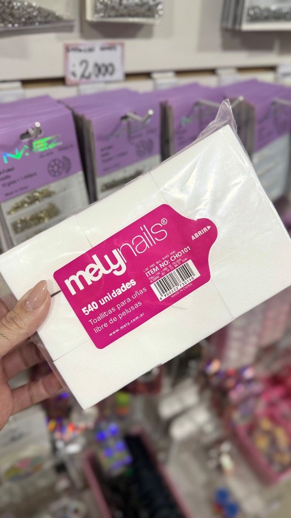 Producto - Wipes sin pelusa 540pcs Mely