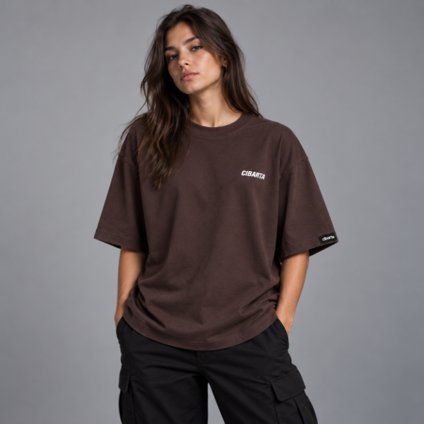 Producto - Remera Oversize Core CIBARTA  Café - 5
