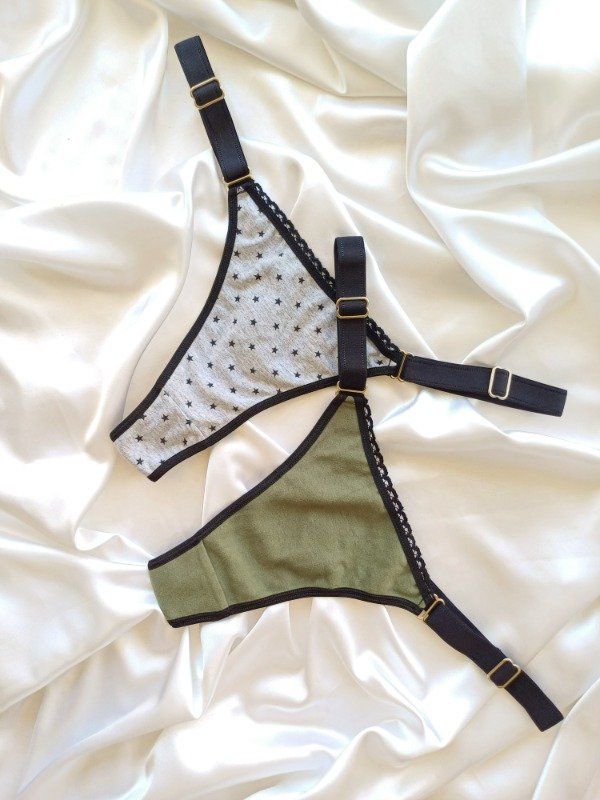 Producto - PACK X2 REGULABLES DE ALGODÓN (ESTRELLAS Y VERDE LISA)