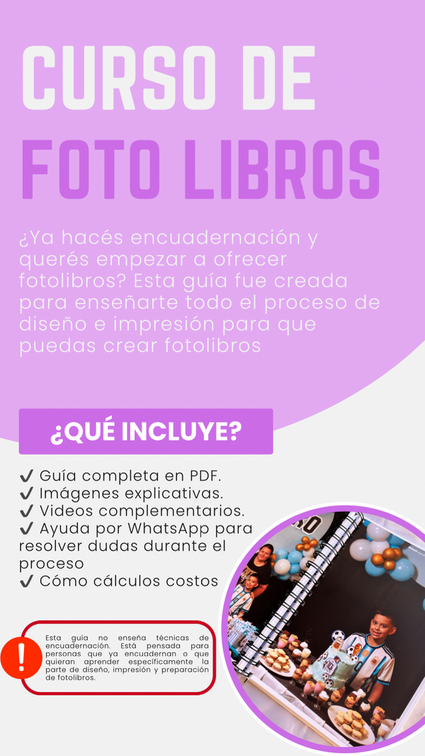 Producto - Guía para foto libros