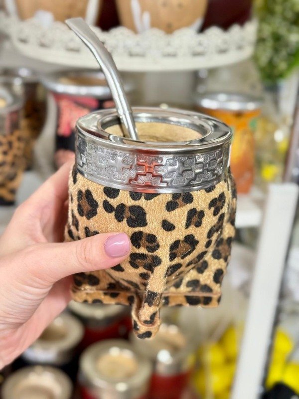 Producto - Mate imperial Print pelo con virola de alpaca