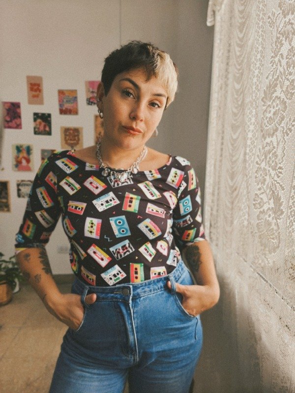 Producto - Remera Juana "Casettes"