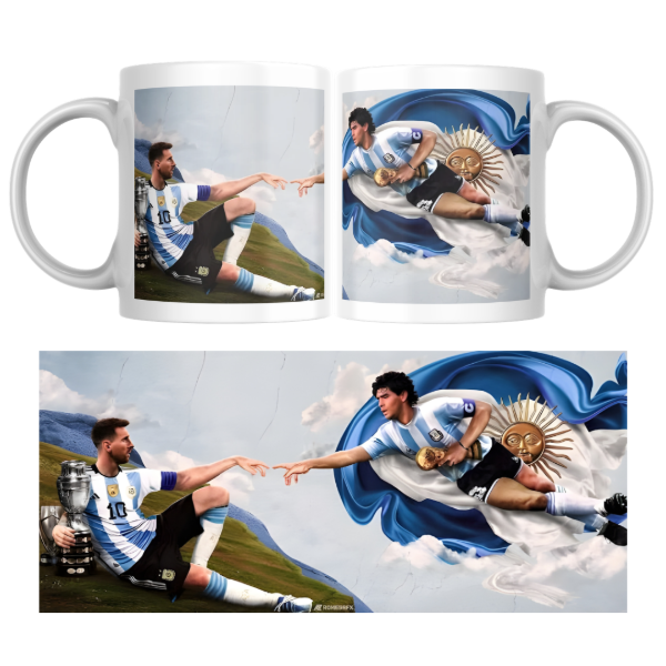 Producto - Taza - la creacion messi y maradona - 0