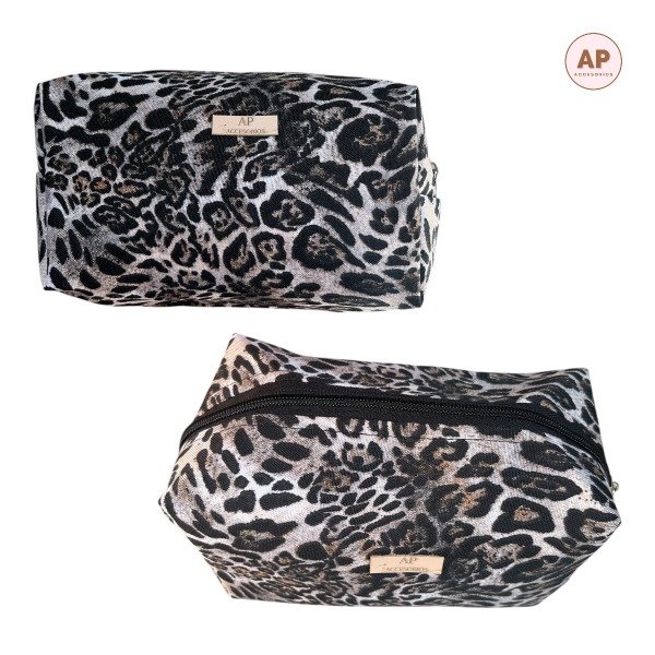 Producto - NECESER CARTU BOX TELA ANIMAL PRINT