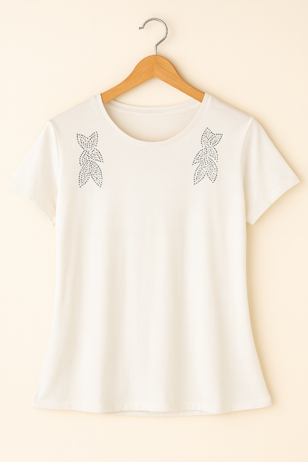 Producto - Remera strass Hojas