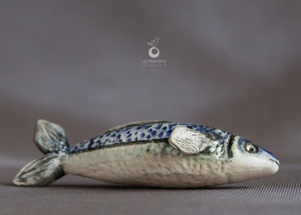 Producto - Escultura De Pez De Cerámica Hecha A Mano Pieza Única Arte - 8