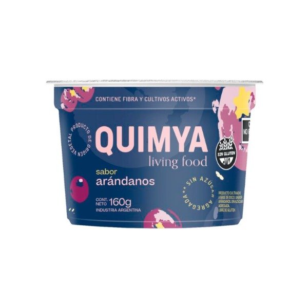 Producto - Yogur de Coco con Arándanos SIN AZÚCAR Quimya 160gr