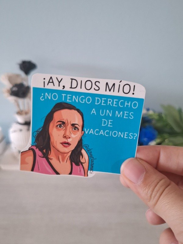 Producto - Stickers random ilustrados  - "Esperando la carroza" 006