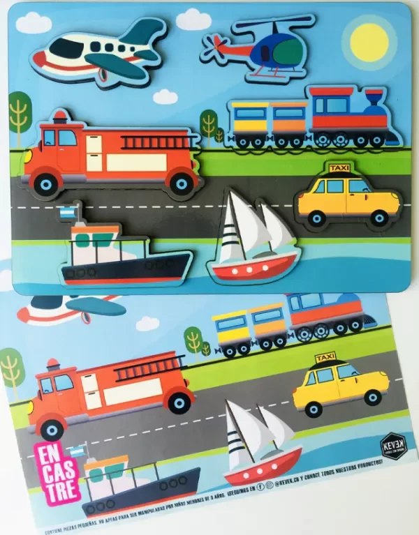 Producto - Encastre: medios de transporte