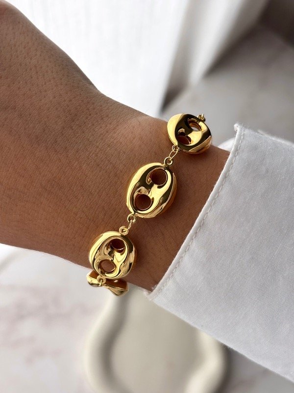 Producto - Pulsera dorada calabrote