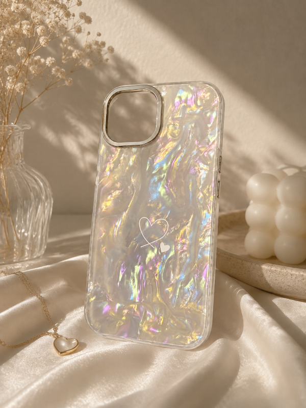 Producto - Funda tornasolada corazon