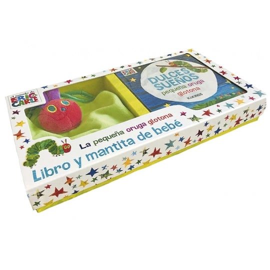 Producto - DULCES SUEÑOS PEQUEÑA ORUGA GLOTONA + MANTA DE BEBÉ