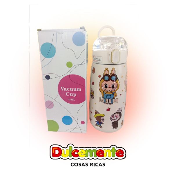 Producto - TERMO BLANCO MEDIANO LABUBU