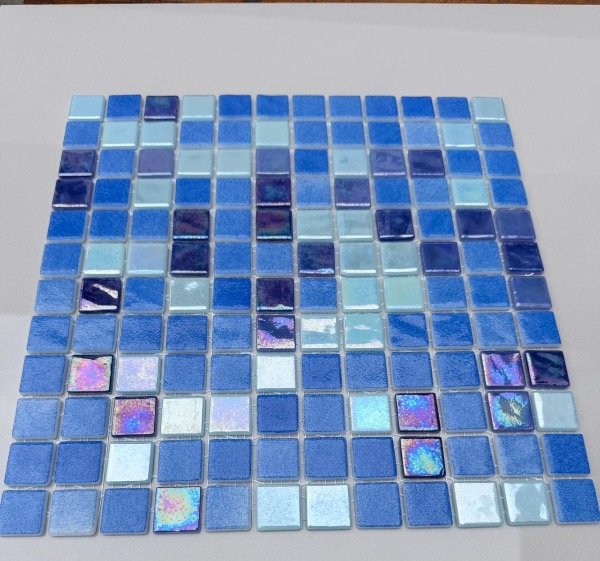 Producto - Venecitas 30x30  Azul Tornasolada