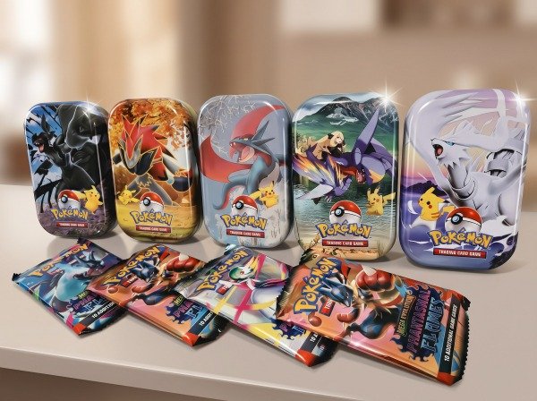 Producto - Cartas Lata Pokémon Mega Evolution Phantamal Flames