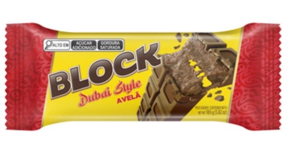 Producto - Chocolate Block Dubai de pasta de avellanas  de 165 grs