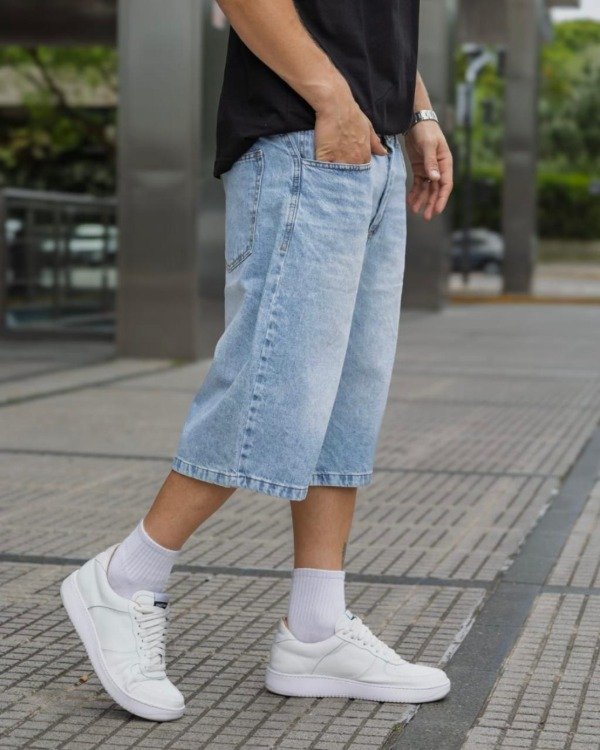 Producto - Bermuda Baggy Celeste - 2