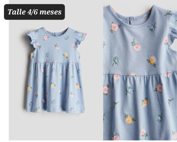 Producto - Vestido HyM talle 4/6 meses celeste