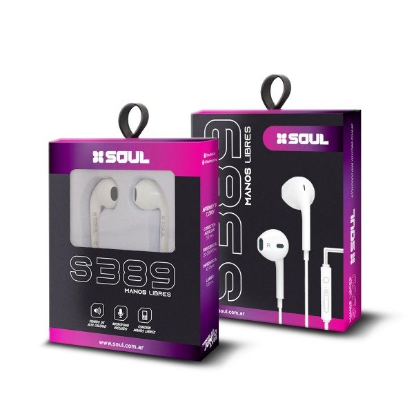 Producto - Auriculares  Manos Libres S389 SOUL