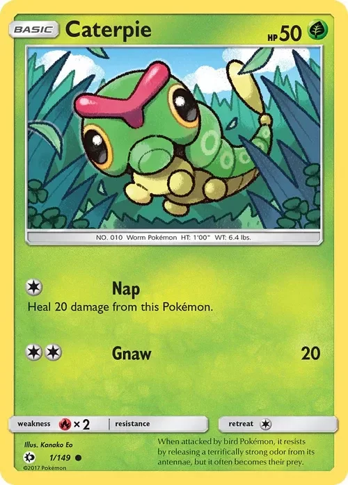 Producto - Caterpie - 1/149 - Sun and Moon