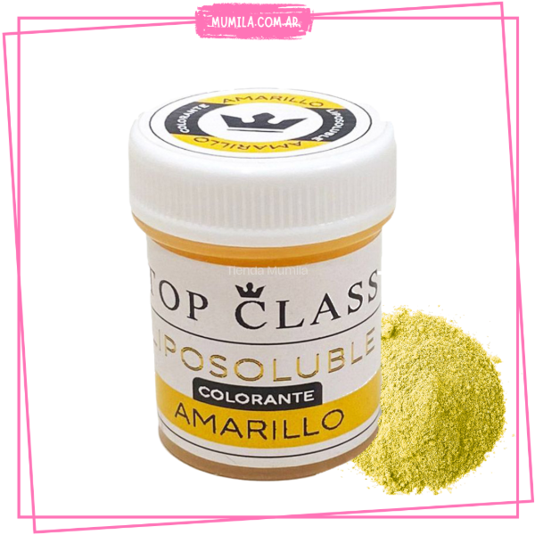 Producto - Colorante amarillo en polvo para chocolate TOP CLASS 5gr