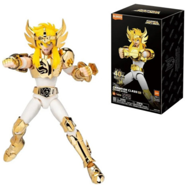 Producto - Blokees Saint Seiya Champion Class Cygnus Hyoga EX 40th GOLD Ver. China - 0